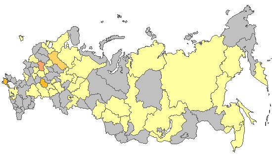 Fig. 8. Results of PCR detections of SARS-CoV-2 in Russia